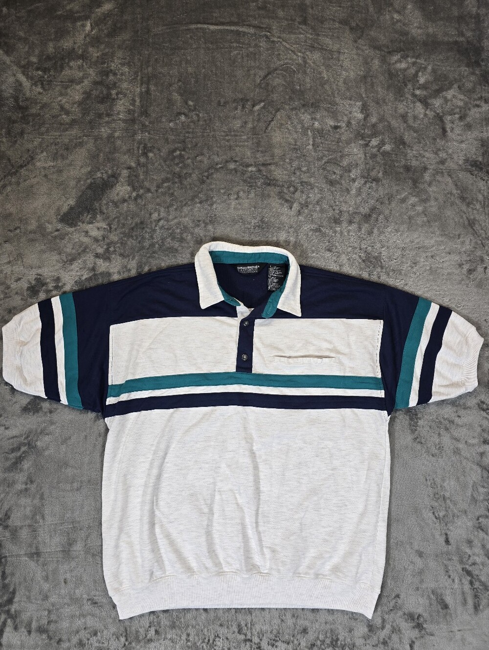 Vintage Knightsbridge Heavy Rugby Polo Size Large Ringer